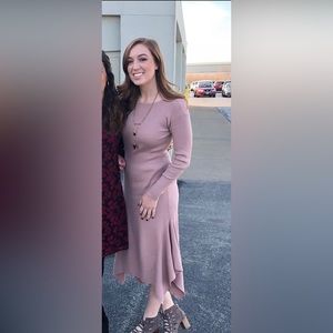 Express Mauve Sweater Dress - Size SMALL